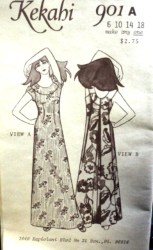 901 901A PAULOA FLOWING MUUMUU DRESS SLVS OR NOT PATTERN 6-18